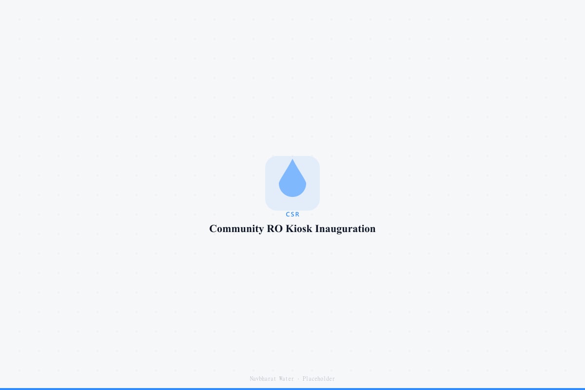 Community RO kiosk inauguration, Nashik district